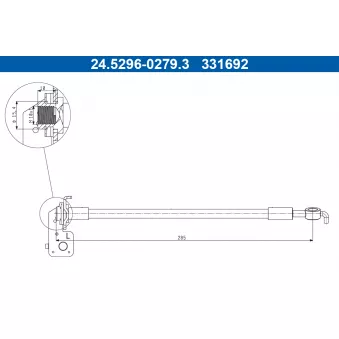 Flexible de frein ATE 24.5296-0279.3