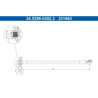 Flexible de frein ATE 24.5296-0282.3
