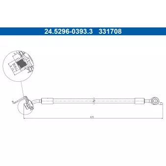 Flexible de frein ATE 24.5296-0393.3