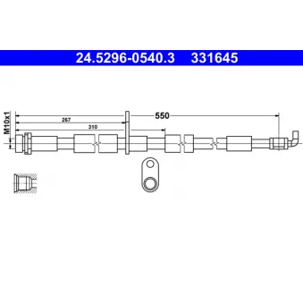 Flexible de frein ATE 24.5296-0540.3