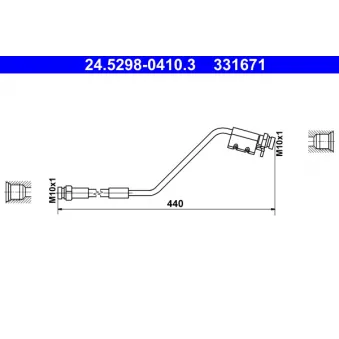 Flexible de frein ATE 24.5298-0410.3