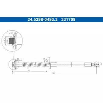 Flexible de frein ATE 24.5298-0493.3