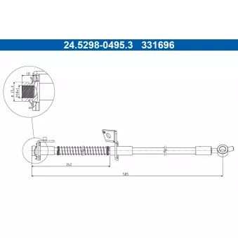 Flexible de frein ATE 24.5298-0495.3
