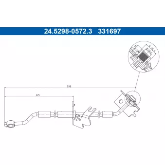 Flexible de frein ATE 24.5298-0572.3