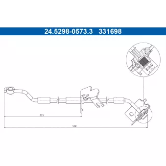 Flexible de frein ATE 24.5298-0573.3