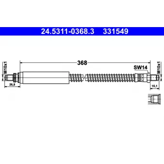 Flexible de frein ATE 24.5311-0368.3