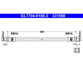 Flexible de frein ATE 83.7704-0100.3