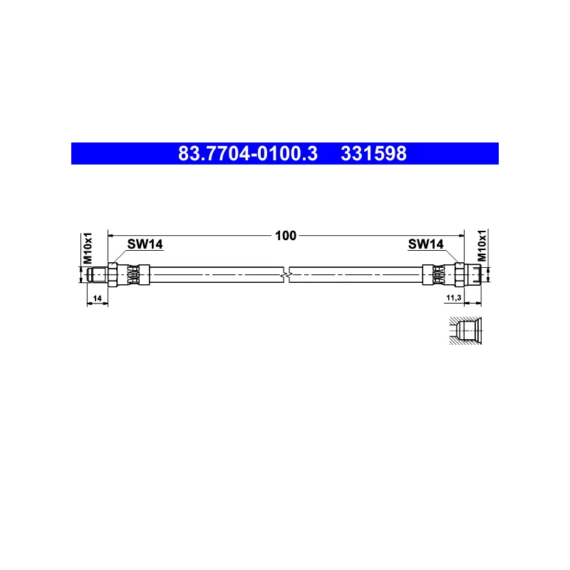 Flexible de frein ATE 83.7704-0100.3