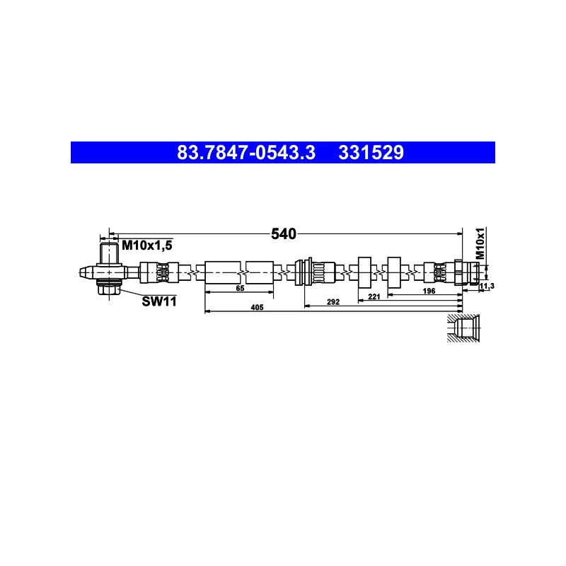 Flexible de frein ATE 83.7847-0543.3