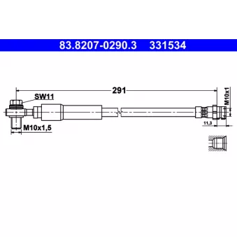 Flexible de frein ATE 83.8207-0290.3