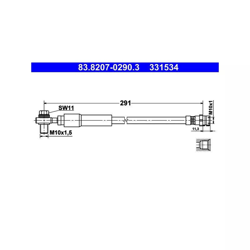 Flexible de frein ATE 83.8207-0290.3