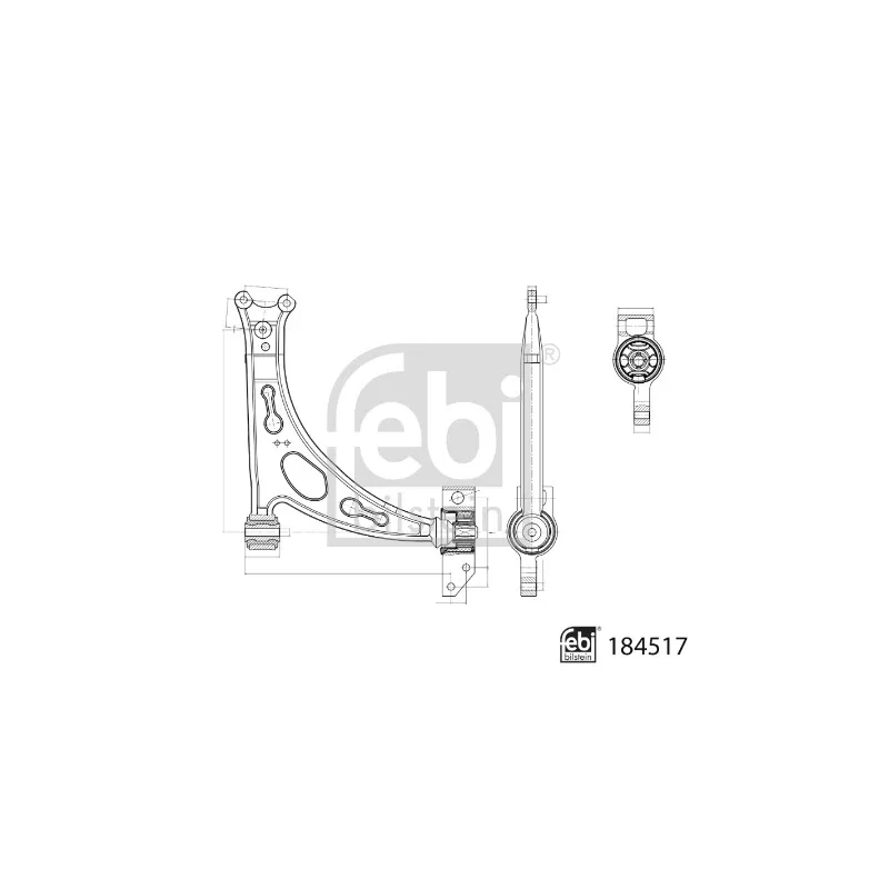 Triangle ou bras de suspension (train avant) FEBI BILSTEIN 184517