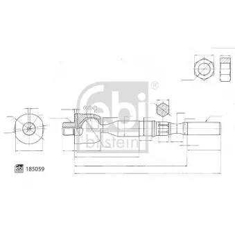 Rotule de direction intérieure, barre de connexion FEBI BILSTEIN