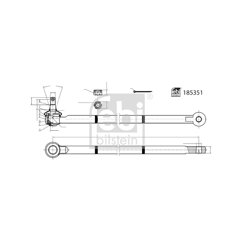 Barre de direction FEBI BILSTEIN 185351