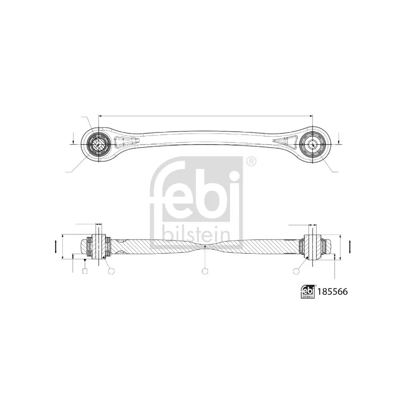 Triangle ou bras de suspension (train arrière) FEBI BILSTEIN 185566