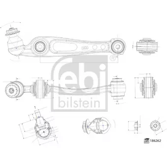 Triangle ou bras de suspension (train avant) FEBI BILSTEIN