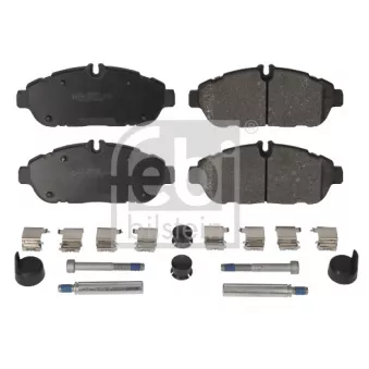 Jeu de 4 plaquettes de frein avant FEBI BILSTEIN 186401