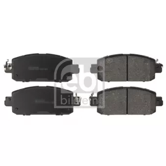 Jeu de 4 plaquettes de frein avant FEBI BILSTEIN 186402