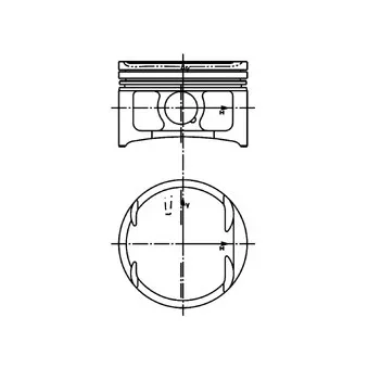 Piston KOLBENSCHMIDT 40021610