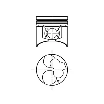 Piston KOLBENSCHMIDT 40054610