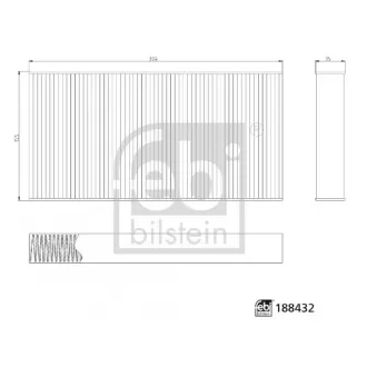 Filtre, air de l'habitacle FEBI BILSTEIN 188432