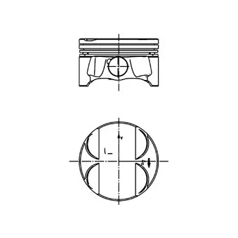 Piston KOLBENSCHMIDT 40085620