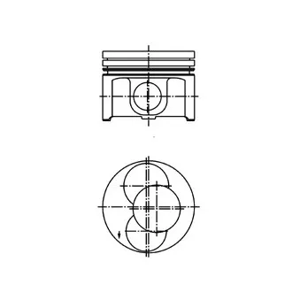 Piston KOLBENSCHMIDT 40092700