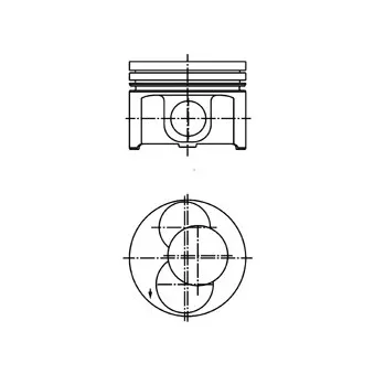 Piston KOLBENSCHMIDT 40093720