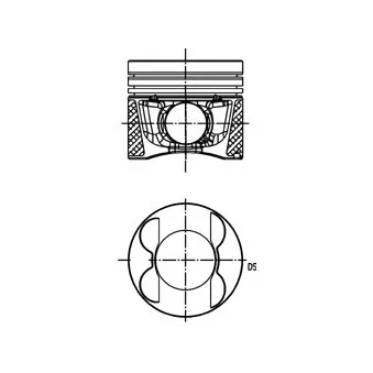 Piston KOLBENSCHMIDT 40096630
