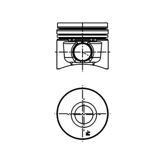 Piston KOLBENSCHMIDT 40101610