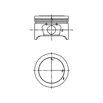 Piston KOLBENSCHMIDT 40161610