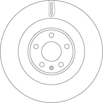 Jeu de 2 disques de frein arrière TRW DF6570