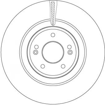Jeu de 2 disques de frein avant TRW DF6572
