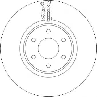 Jeu de 2 disques de frein avant TRW DF6968S