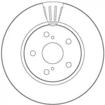 Jeu de 2 disques de frein avant TRW DF6986S