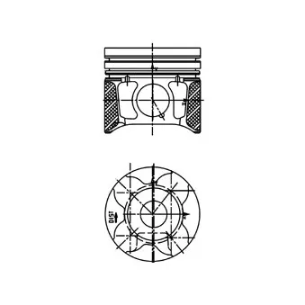 Piston KOLBENSCHMIDT 40179610