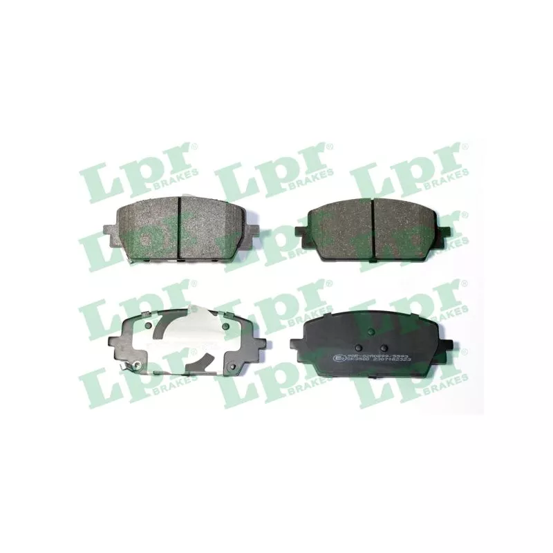 Jeu de 4 plaquettes de frein avant LPR 05P2323