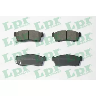 Jeu de 4 plaquettes de frein avant LPR 05P2341