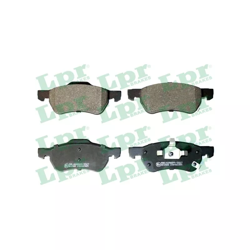Jeu de 4 plaquettes de frein avant LPR 05P2385