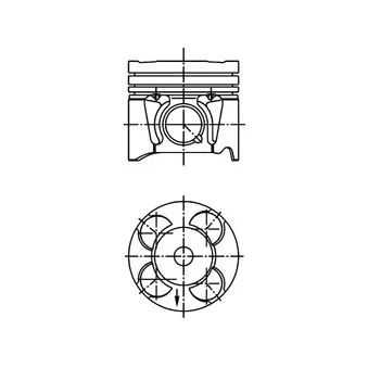 Piston KOLBENSCHMIDT 40213610