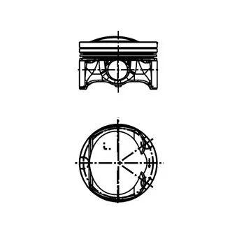 Piston KOLBENSCHMIDT 40251610