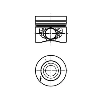 Piston KOLBENSCHMIDT 40353610