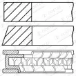 Jeu de segments de pistons GOETZE ENGINE 08-440500-00 - Visuel 3
