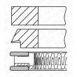 Jeu de segments de pistons GOETZE ENGINE 08-448500-00 - Visuel 2
