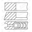 Jeu de segments de pistons GOETZE ENGINE 08-449700-10 - Visuel 1