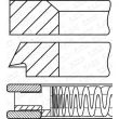 Jeu de segments de pistons GOETZE ENGINE 08-450400-00 - Visuel 2