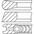Jeu de segments de pistons GOETZE ENGINE 08-450800-00 - Visuel 2