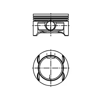 Piston KOLBENSCHMIDT 40386600