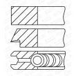 Jeu de segments de pistons GOETZE ENGINE 08-449700-00 - Visuel 2