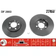 Jeu de 2 disques de frein avant TRW DF2803 - Visuel 1